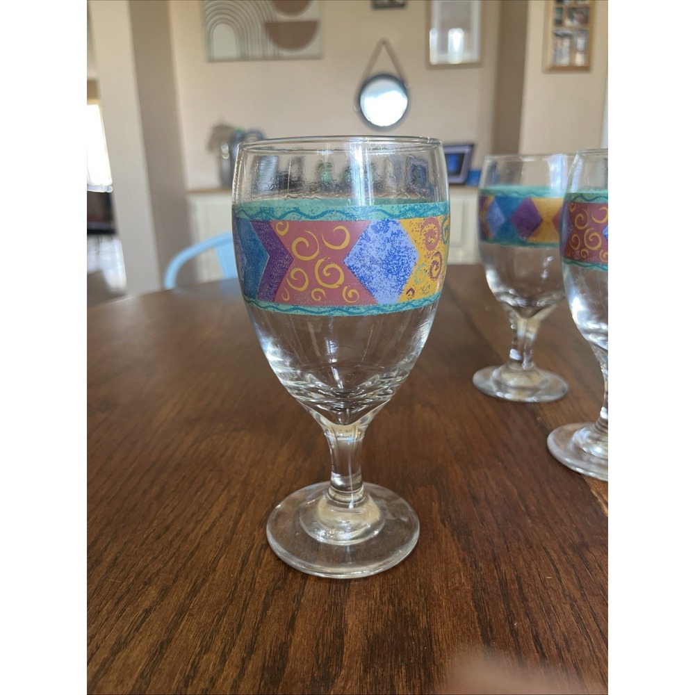 5 Sue Zipkin Sango Potpourri Water Wine Glasses Goblets